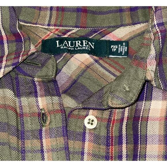Ralph Lauren Plaid Tunic Blouse - Picture 9 of 9